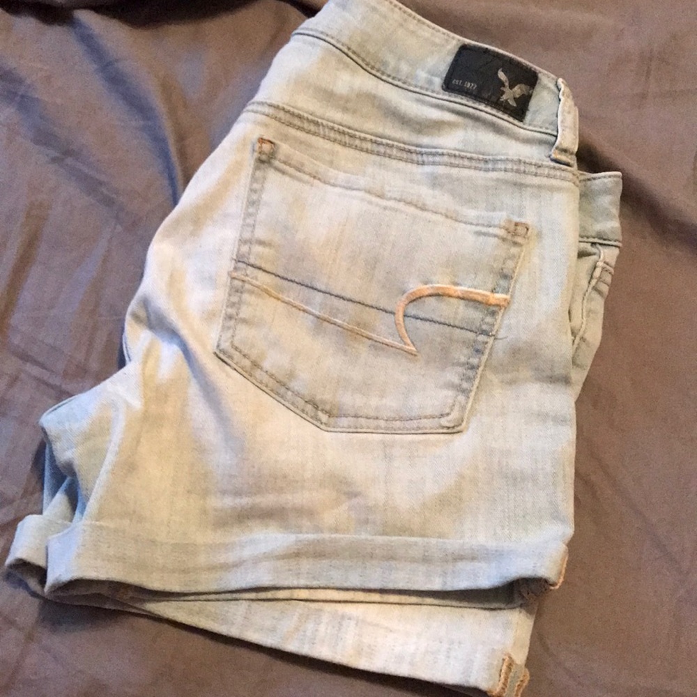 American eagle midi shorts